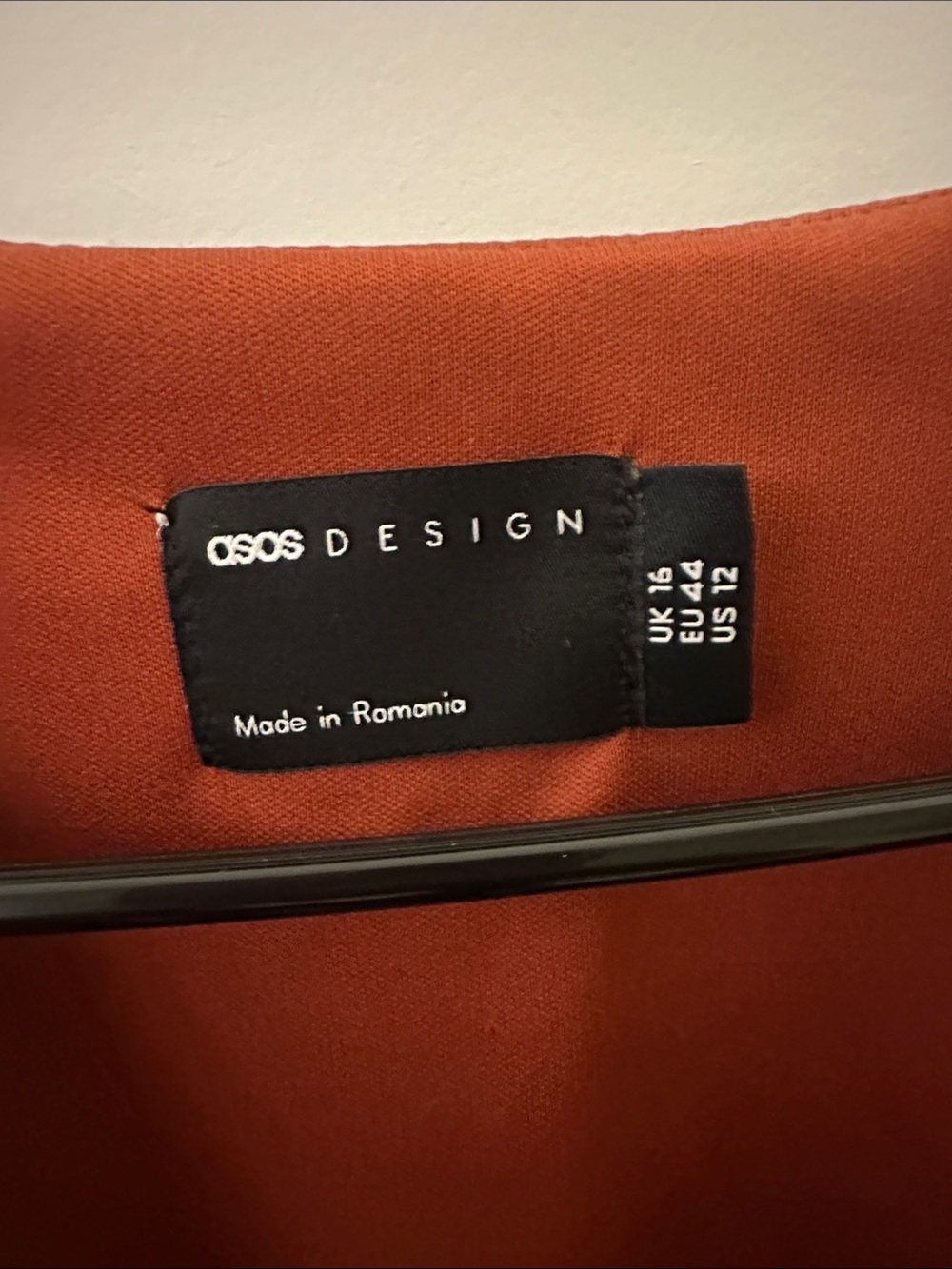 ASOS Red, Pink and Black Geometric Midi Dress - Picture 3 of 3